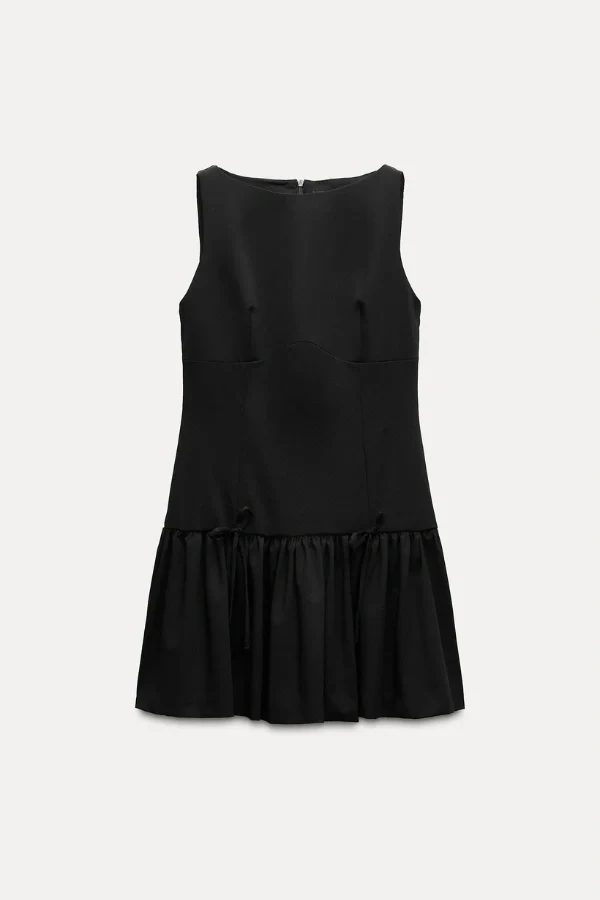 Florence Bow Ruffle Mini Dress - Image 15