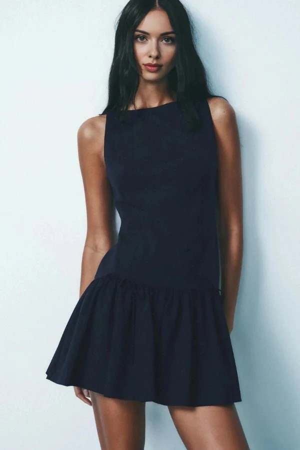 Florence Bow Ruffle Mini Dress - Image 23