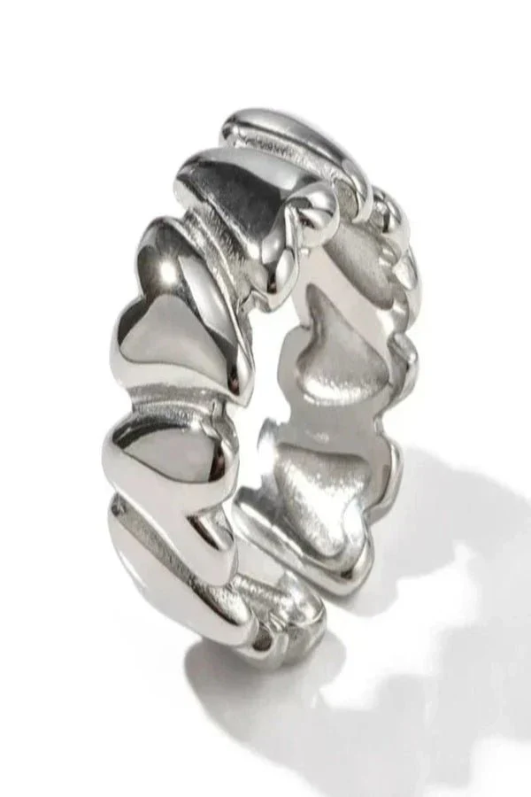 Hazel Wrap-Around Heart Ring - Image 6