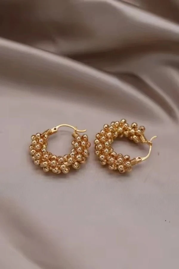 Jessie Cluster Bead Earrings - Image 4