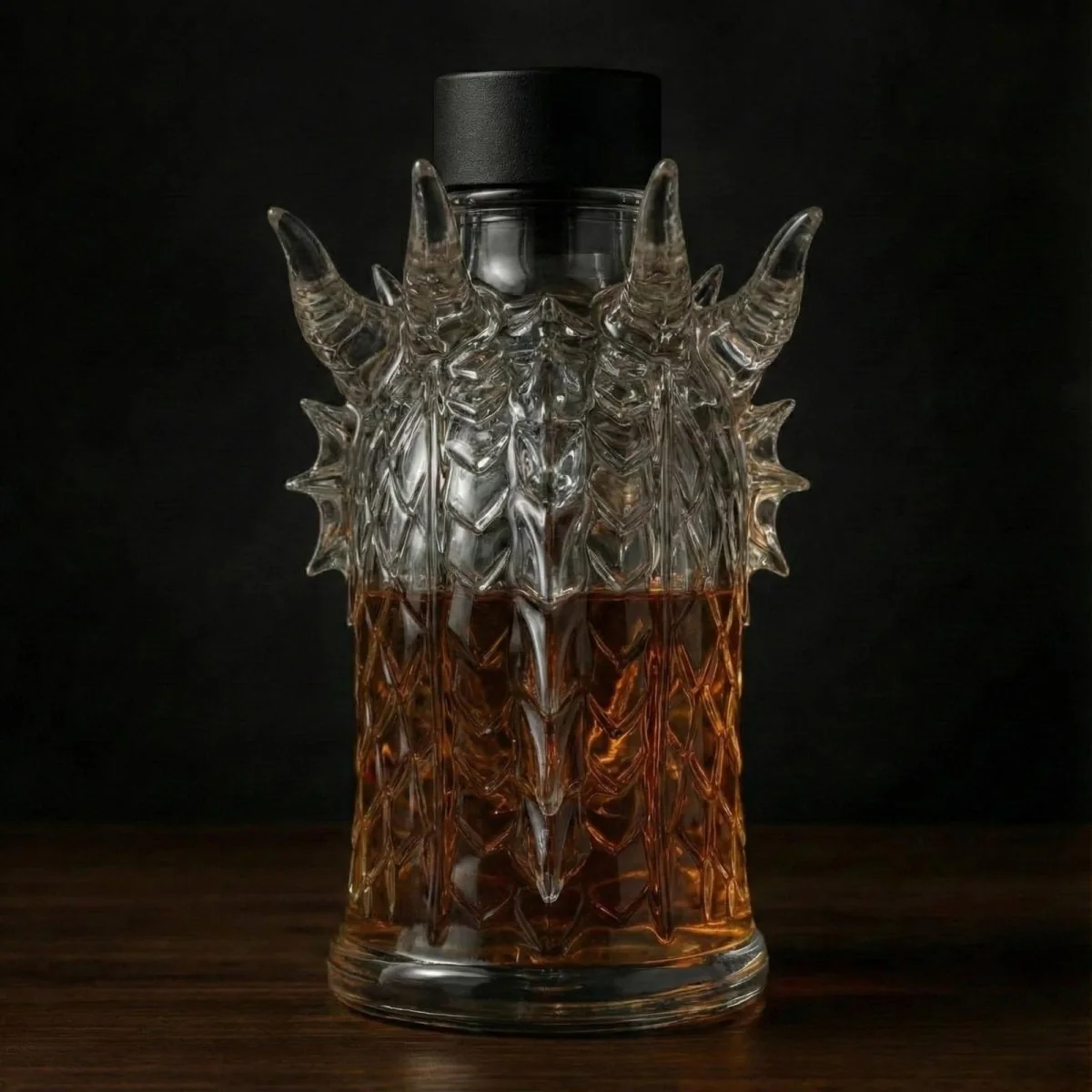 Dragon Whiskey Bourbon Decanter Bottle - Image 3