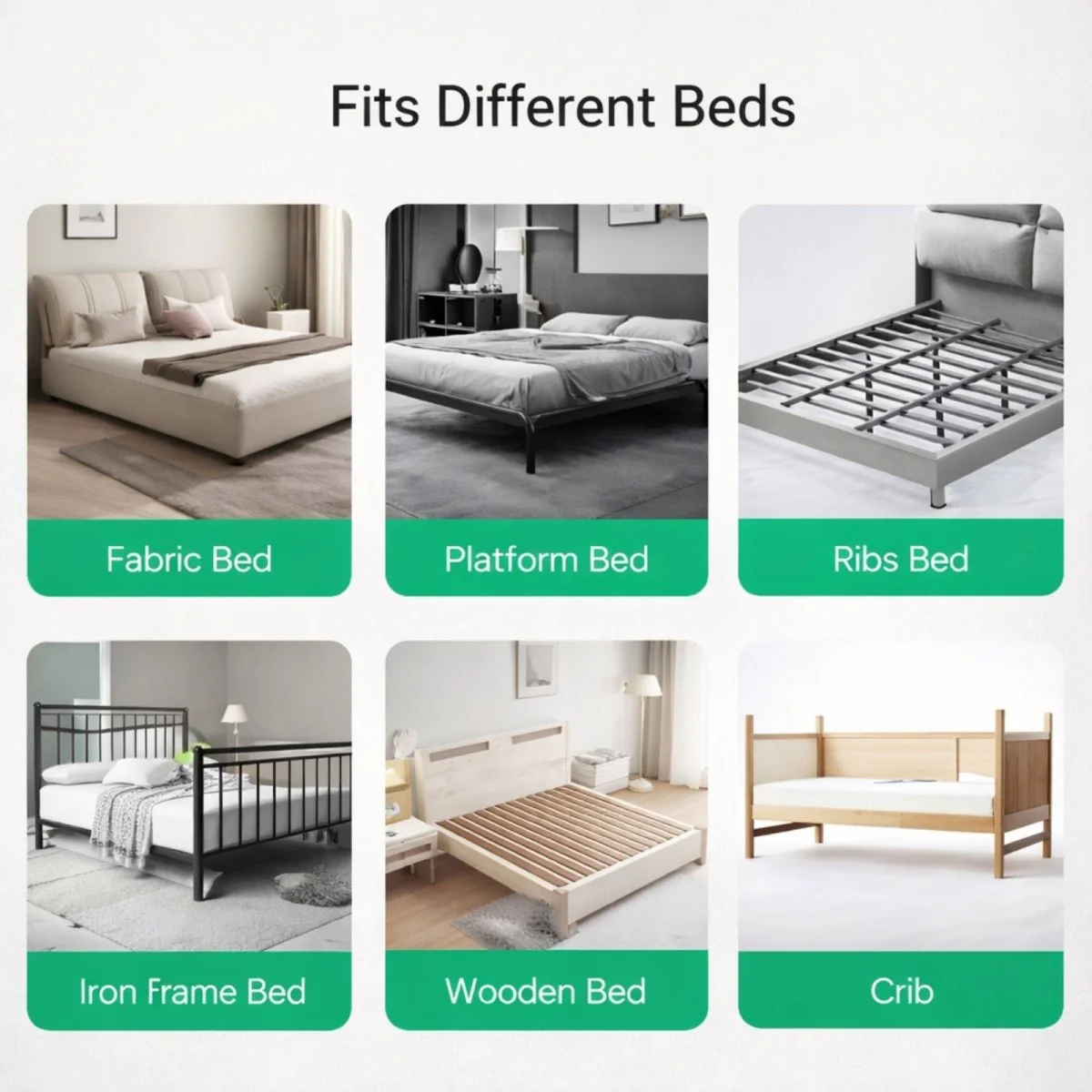 Toddler Bed Rail Guard Extra Long 71in for Kids | Fold Down Bedrail for Twin, Double, Queen & King Beds | Adjustable & Breathable Mesh Fabric | Kouvr - Image 6