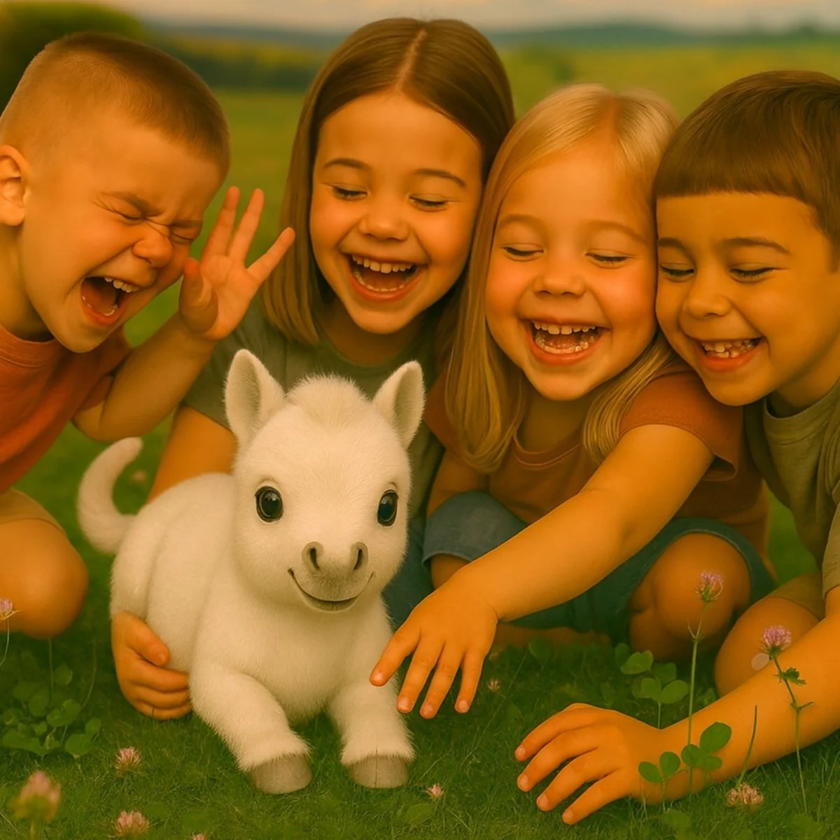 Interactive Robot Baby White Pony – Realistic Walking & Neighing Electronic Pet Toy - Image 5