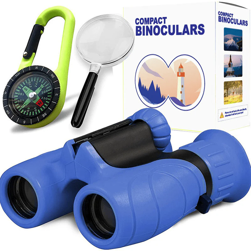Kids Outdoor Explorer Kit: Shockproof 8x21 Binoculars, Compass & Magnifying Glass – Ultimate Nature Adventure Set for Boys & Girls - Image 6