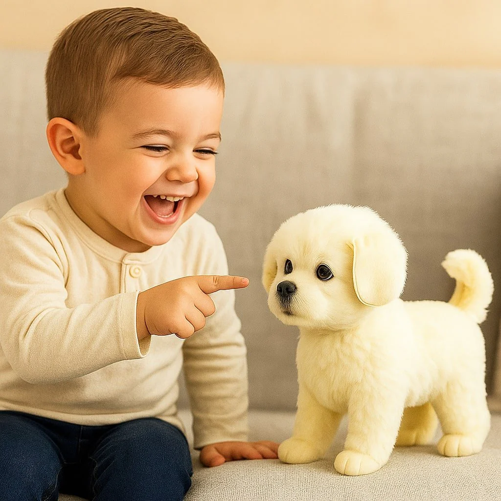Interactive Realistic Robot Maltese Puppy Toy Plush Companion - Image 3