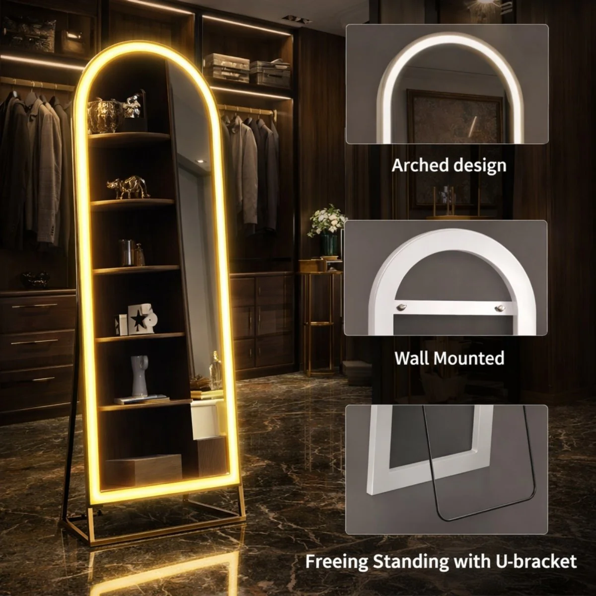 The Luna Arch | Smart LED Sanctuary Mirror - Image 5