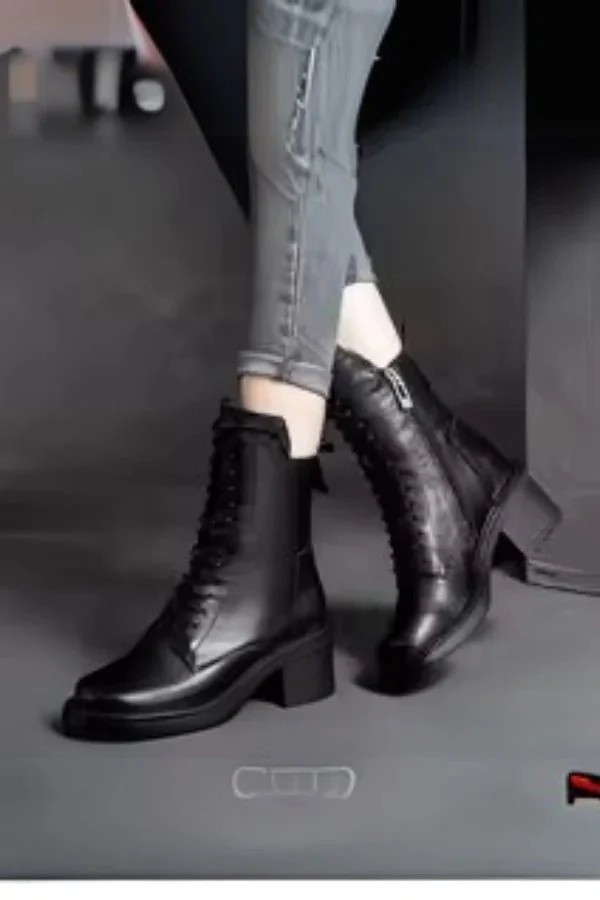 Luxe Leather Ankle Boots - Image 4
