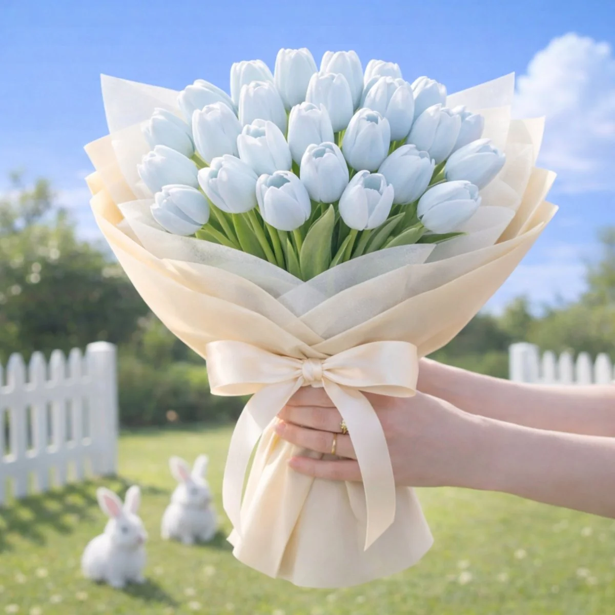 Premium Real-Touch Tulip Bouquet - Fresh Spring Flower Arrangement for Mother's Day, Birthdays & Home Decor - Hand-Tied Luxury Silk Tulips - Image 31