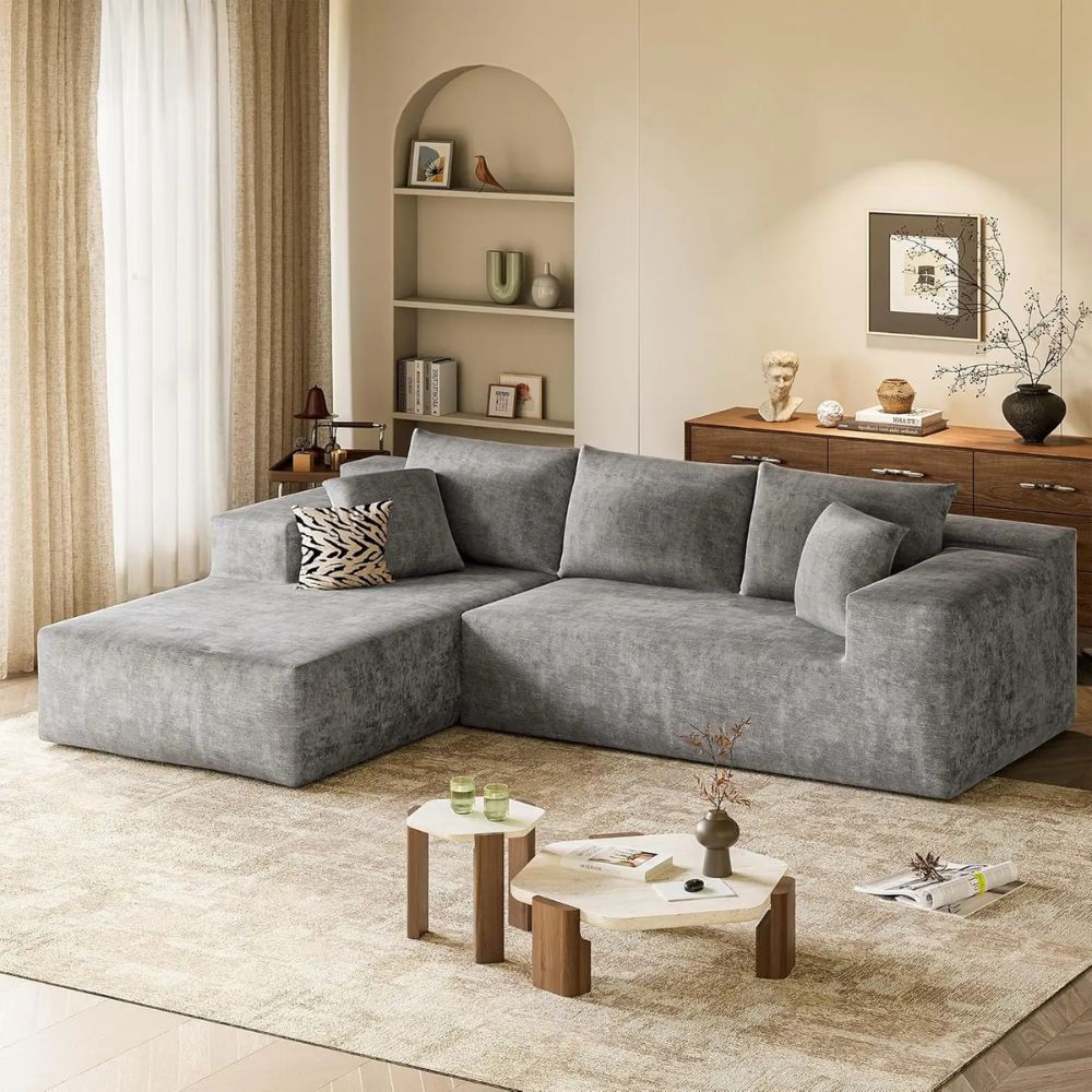 Modern Gray Sectional Sofa