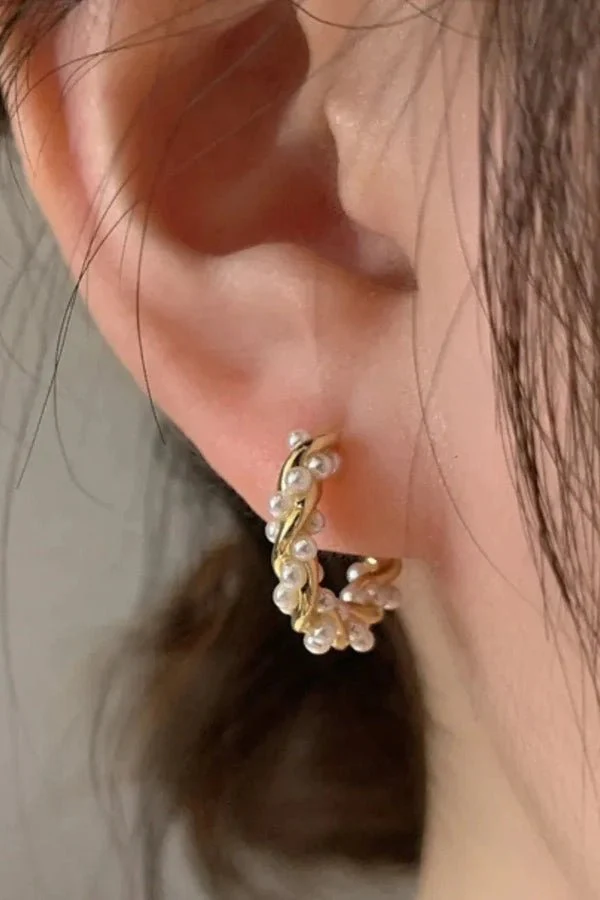 Pearl Drop Earrings - Image 13