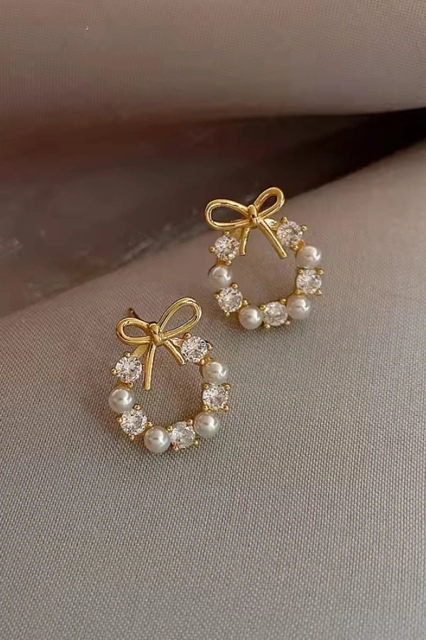 Pearl Drop Earrings - Image 2