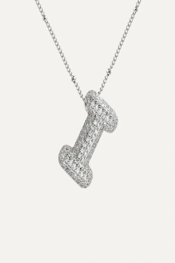 Savannah Diamond Bubble Letter Necklace - Image 35