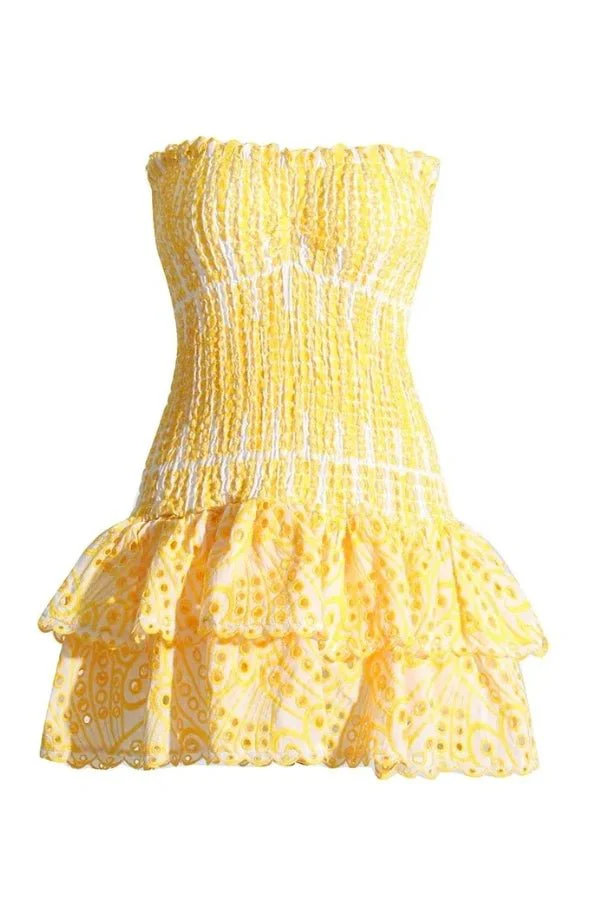 Starla Strapless Summer Mini Dress - Image 7