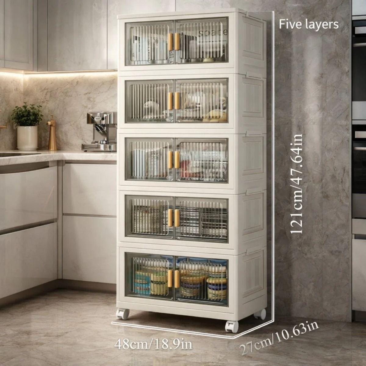 The Haven Rolling Cabinet | Fluted Modular Storage Sanctuary - Image 2