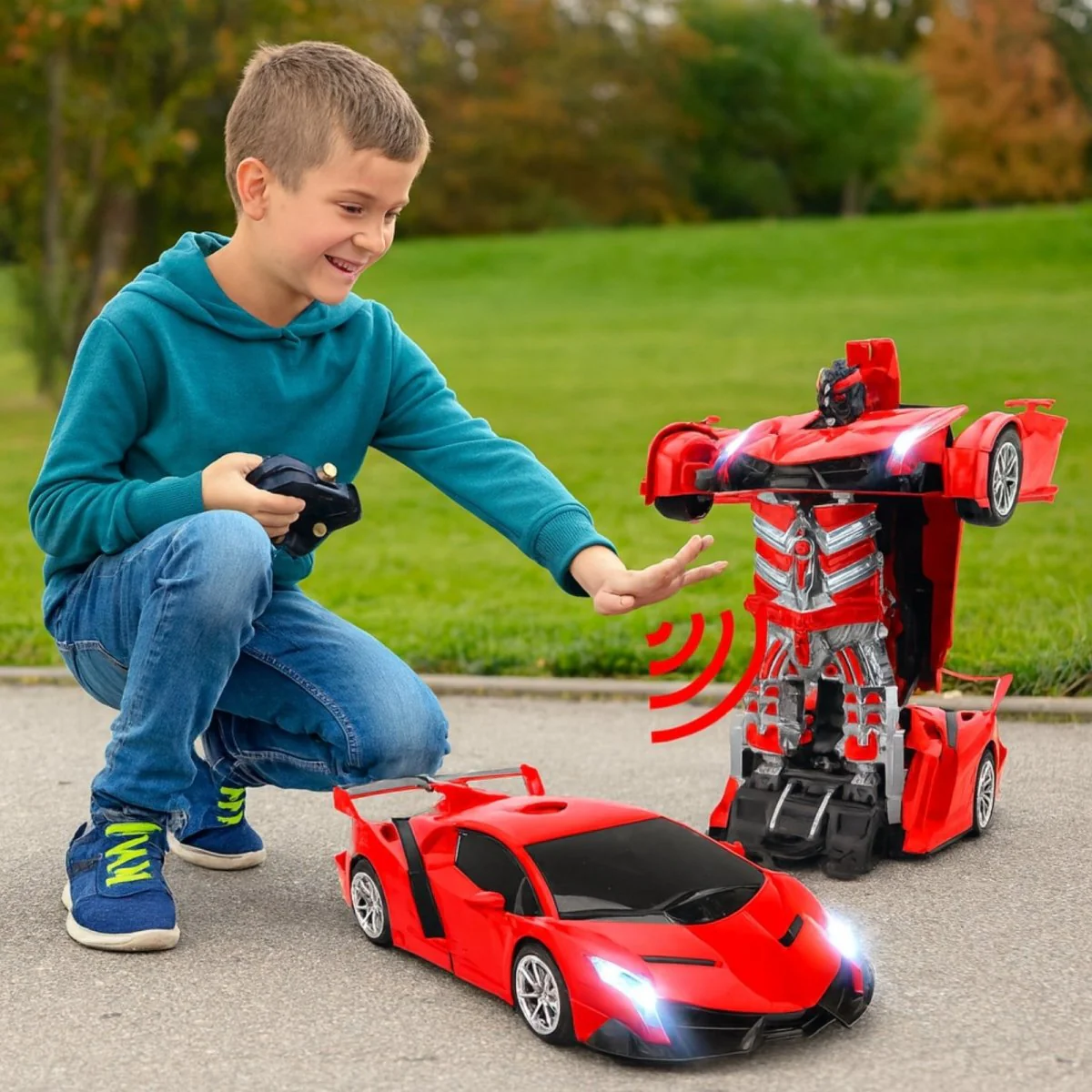 Morphing RoboRacer RC Transforming Car - Image 3